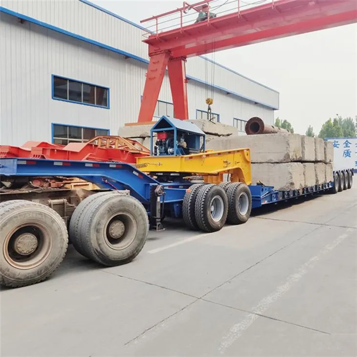 4-осовинска 120-тонска одвојива приколица са гушчјим вратом