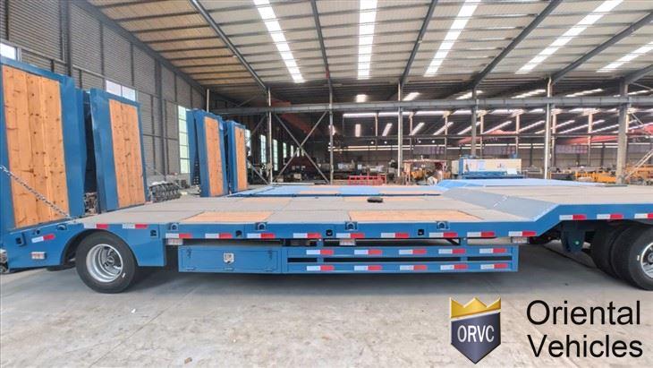 2 Axle Heavy Duty Full Trailer Low Bed Transporter price