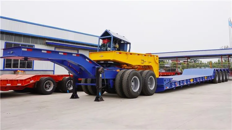 4 Axle 120 Ton Detachable Gooseneck Lowbed Trailer 4 Axle 120 Ton Detachable Gooseneck Lowbed Trailer